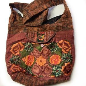 Fabric Hobo Crossbody Boho Bag